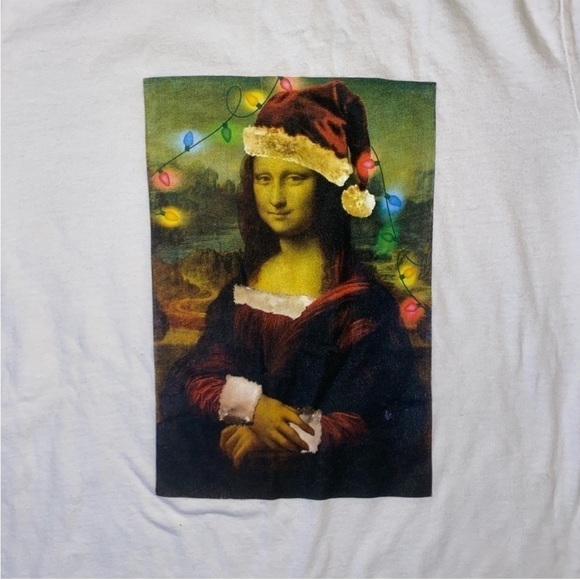 Mona Lisa Graphic Tee - White - Picture 2 of 3